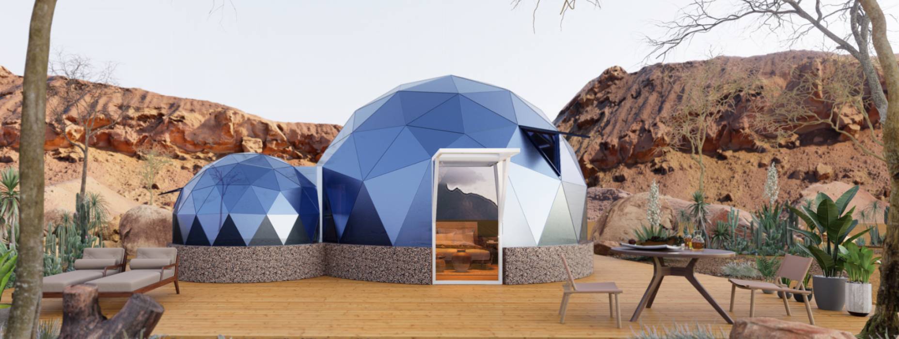 恩施市球形智能光伏玻璃星空房